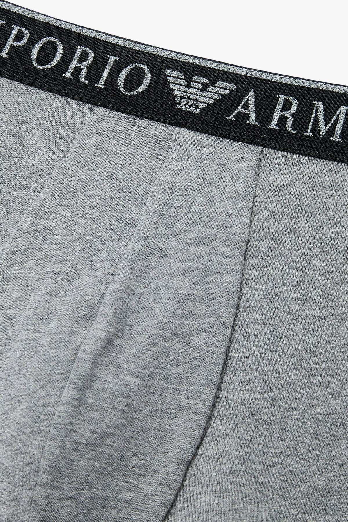 엠포리오 아르마니 언더웨어(EMPORIO ARMANI UNDERWEAR) 남성 부클레 로고 밴딩 드로즈_멜란지 그레이 0815112021