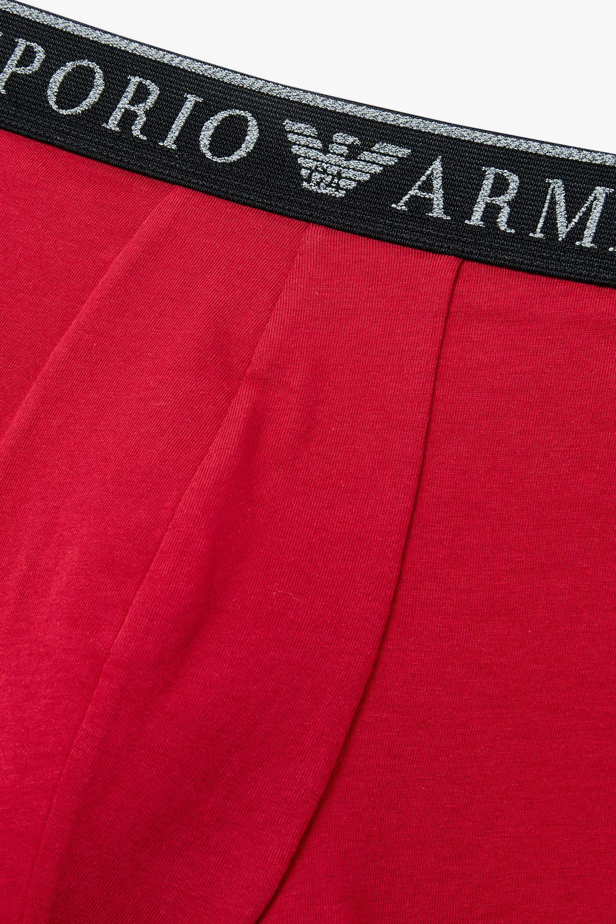 엠포리오 아르마니 언더웨어(EMPORIO ARMANI UNDERWEAR) 남성 부클레 로고 밴딩 드로즈_레드 0815112022