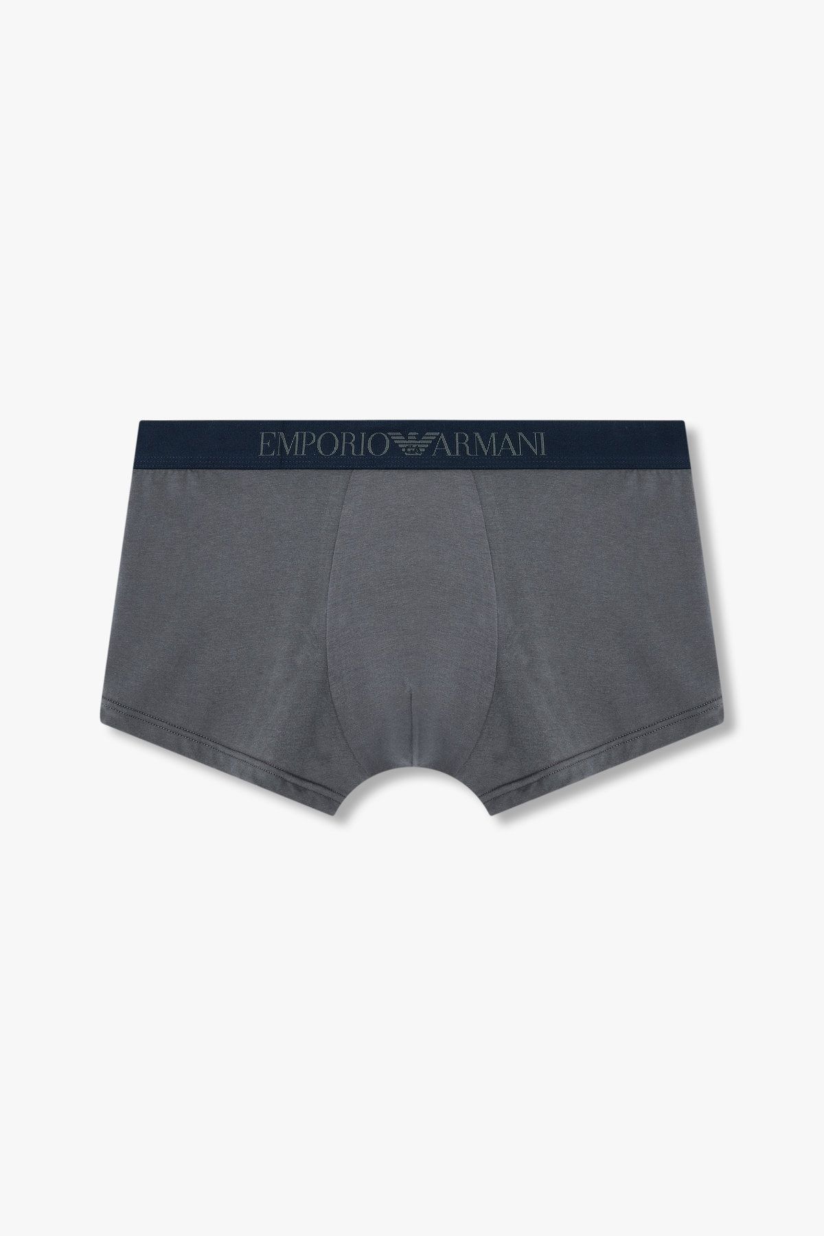 엠포리오 아르마니 언더웨어(EMPORIO ARMANI UNDERWEAR) 남성 패턴 앤 솔리드 코튼 드로즈 2PACK_차콜 그레이 08M5161007
