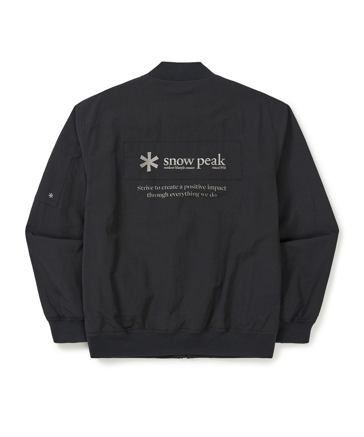 스노우피크 어패럴(SNOWPEAK APPAREL) 캠플 봄버 자켓 (S25SMCWB14) Dark Charcoal