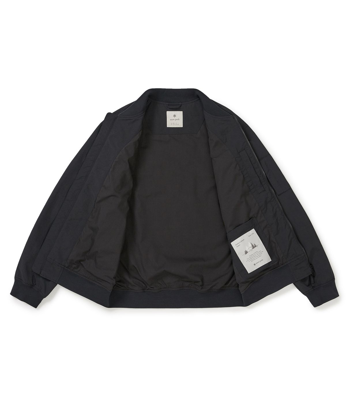 스노우피크 어패럴(SNOWPEAK APPAREL) 캠플 봄버 자켓 (S25SMCWB14) Dark Charcoal