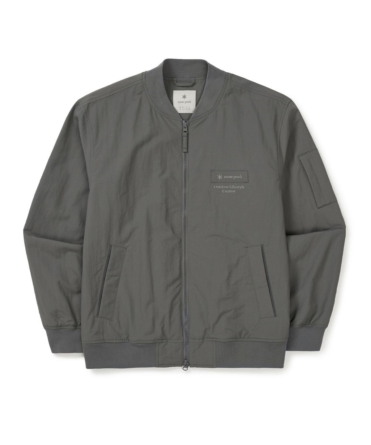 스노우피크 어패럴(SNOWPEAK APPAREL) 캠플 봄버 자켓 (S25SMCWB14) Dark Gray
