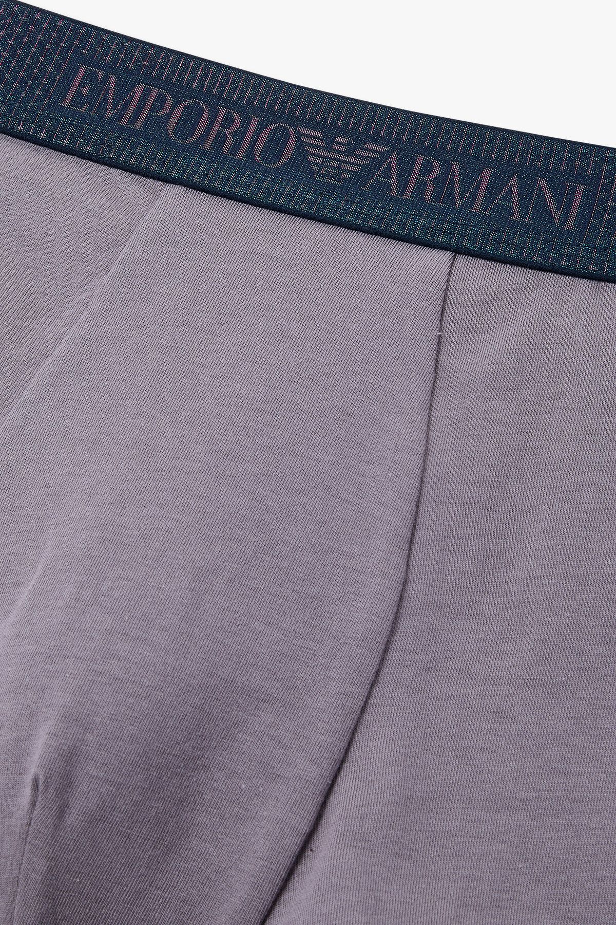 엠포리오 아르마니 언더웨어(EMPORIO ARMANI UNDERWEAR) 남성 홀로그램 밴딩 코튼 드로즈_그레이 0815112001