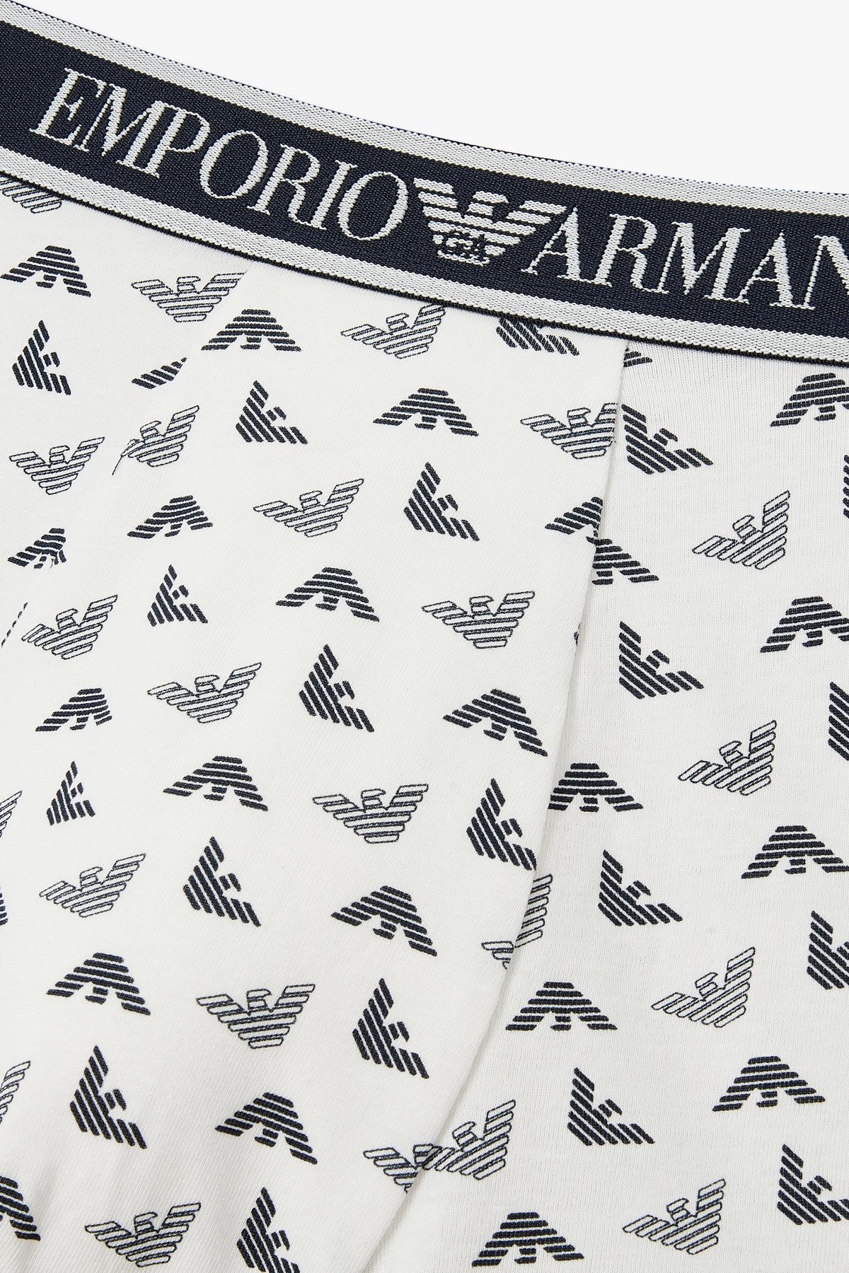 엠포리오 아르마니 언더웨어(EMPORIO ARMANI UNDERWEAR) 남성 이글 패턴 코튼 드로즈_아이보리 0815112313