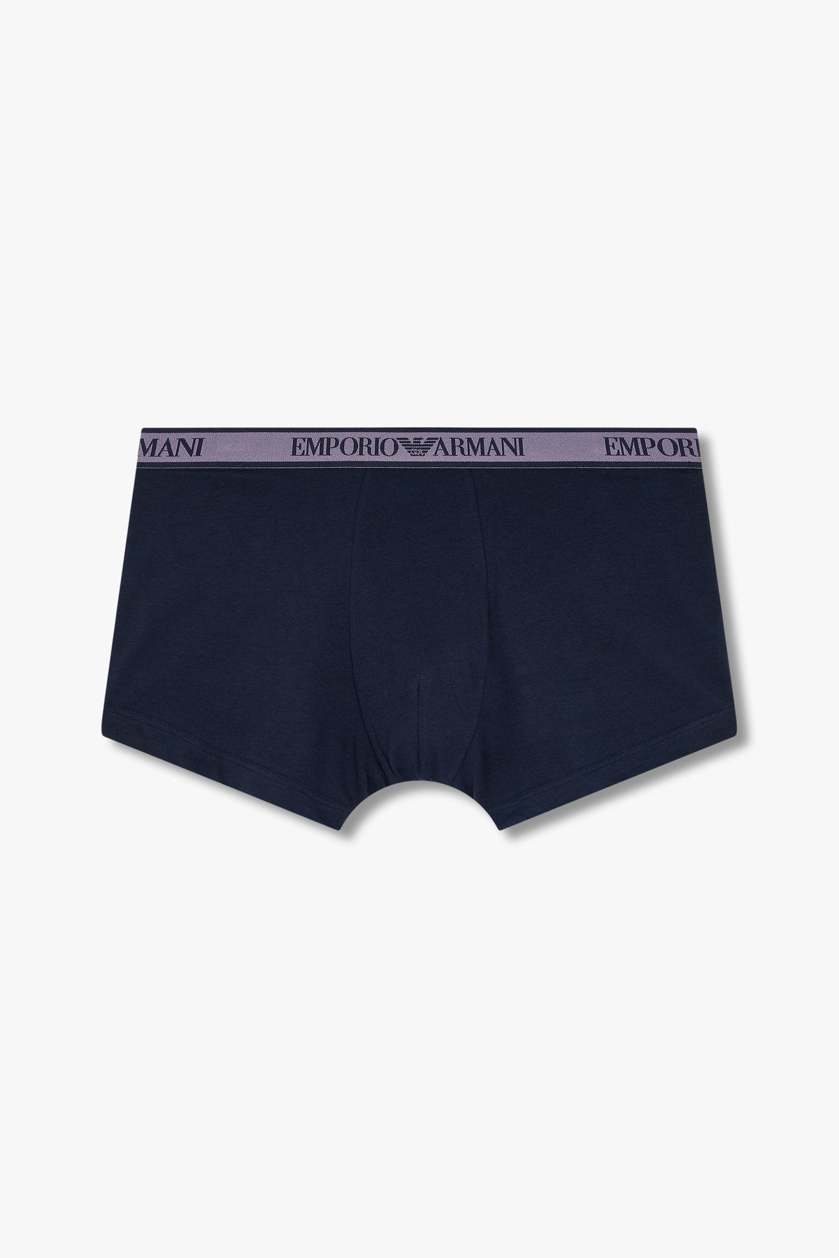 엠포리오 아르마니 언더웨어(EMPORIO ARMANI UNDERWEAR) 남성 라인 로고 밴딩 코튼 롱 드로즈_블루 0815112081