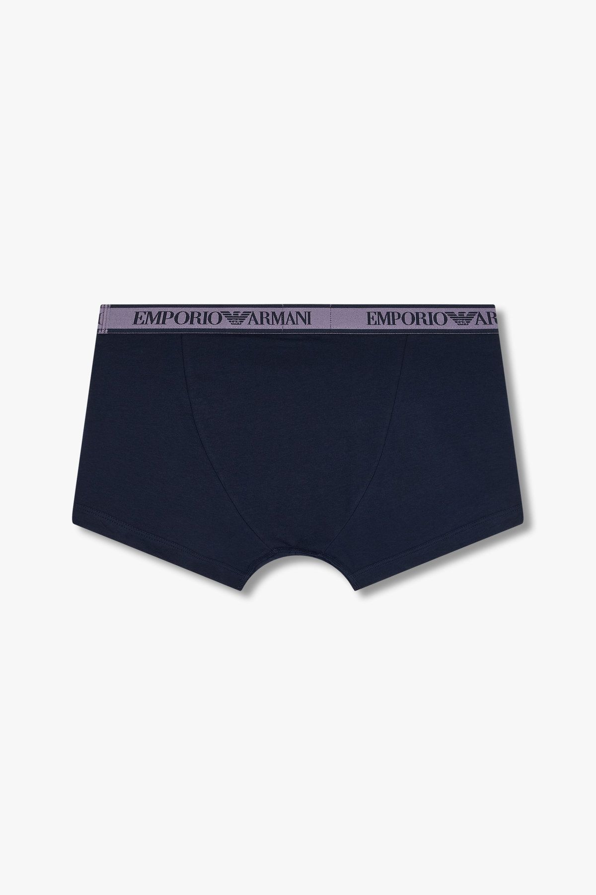 엠포리오 아르마니 언더웨어(EMPORIO ARMANI UNDERWEAR) 남성 라인 로고 밴딩 코튼 롱 드로즈_블루 0815112081