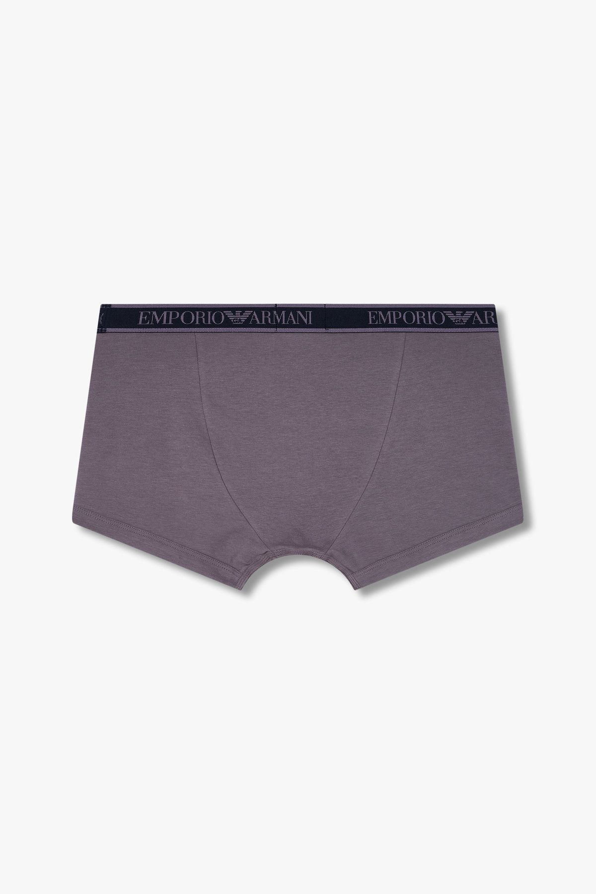엠포리오 아르마니 언더웨어(EMPORIO ARMANI UNDERWEAR) 남성 라인 로고 밴딩 코튼 롱 드로즈_다크 퍼플 0815112083