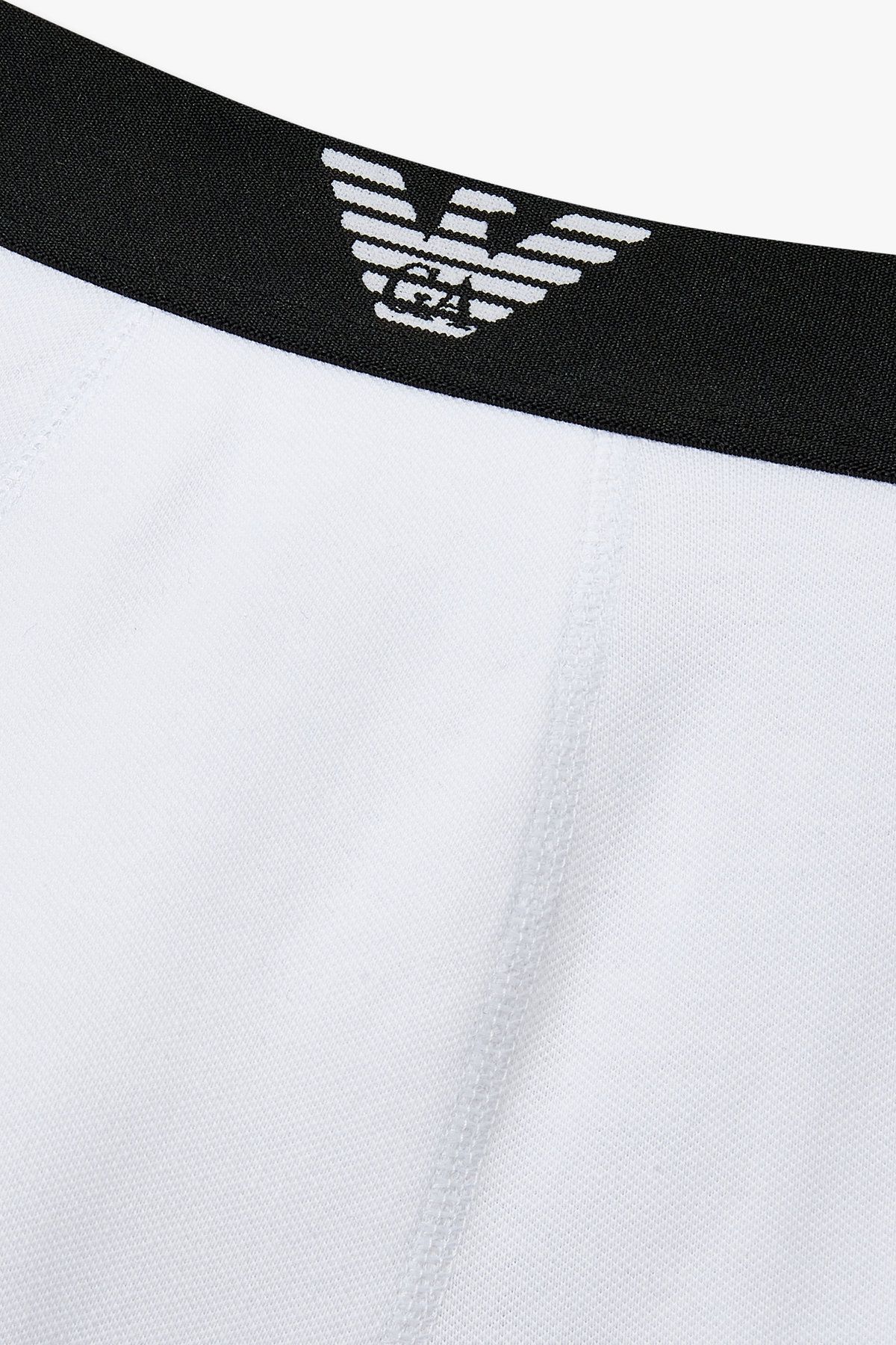 엠포리오 아르마니 언더웨어(EMPORIO ARMANI UNDERWEAR) 남성 이글 로고 밴딩 피케 드로즈_화이트 0815112031
