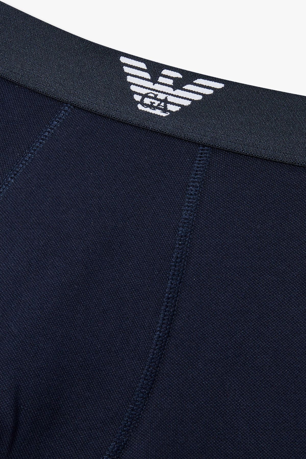 엠포리오 아르마니 언더웨어(EMPORIO ARMANI UNDERWEAR) 남성 이글 로고 밴딩 피케 드로즈_블루 0815112032