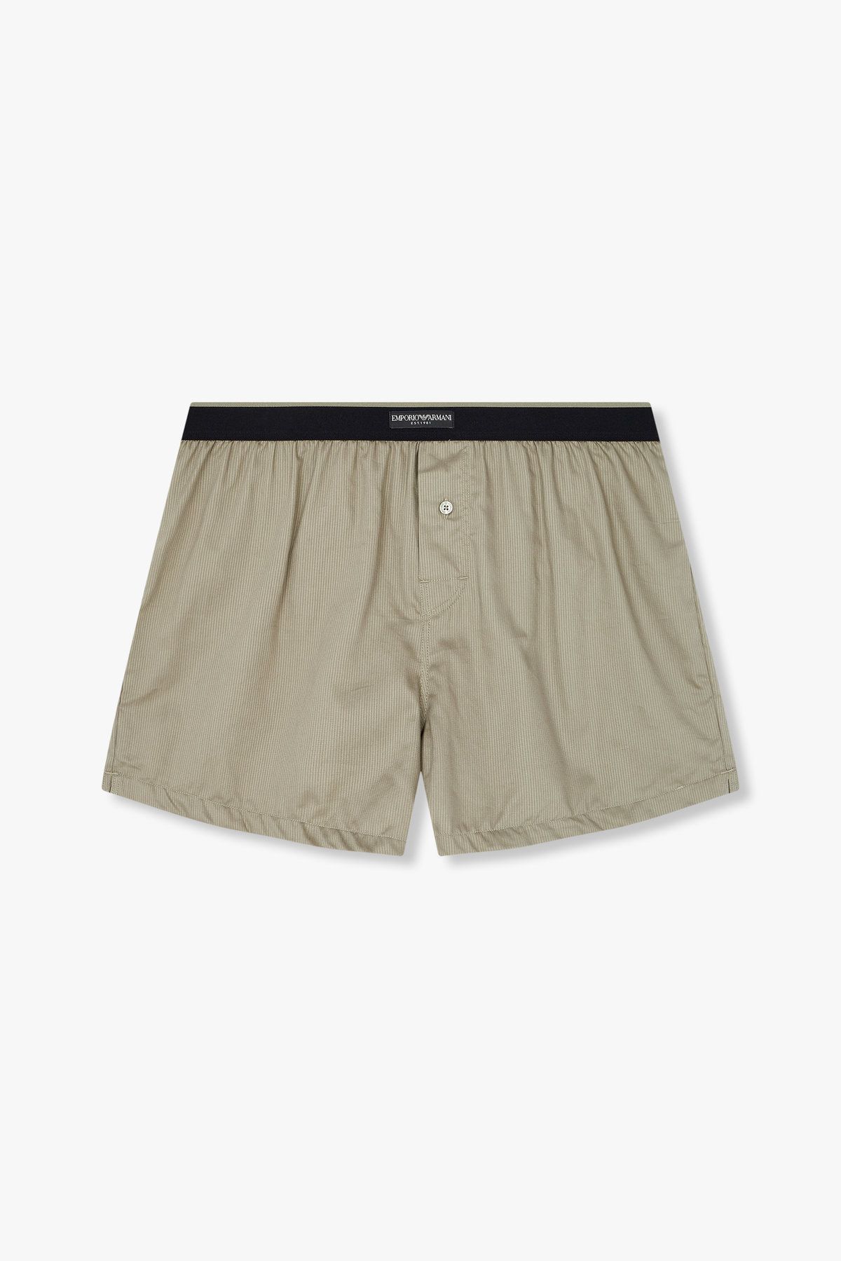 엠포리오 아르마니 언더웨어(EMPORIO ARMANI UNDERWEAR) 남성 라벨 밴딩 스트라이프 트렁크 2PACK_블랙 08M5161004