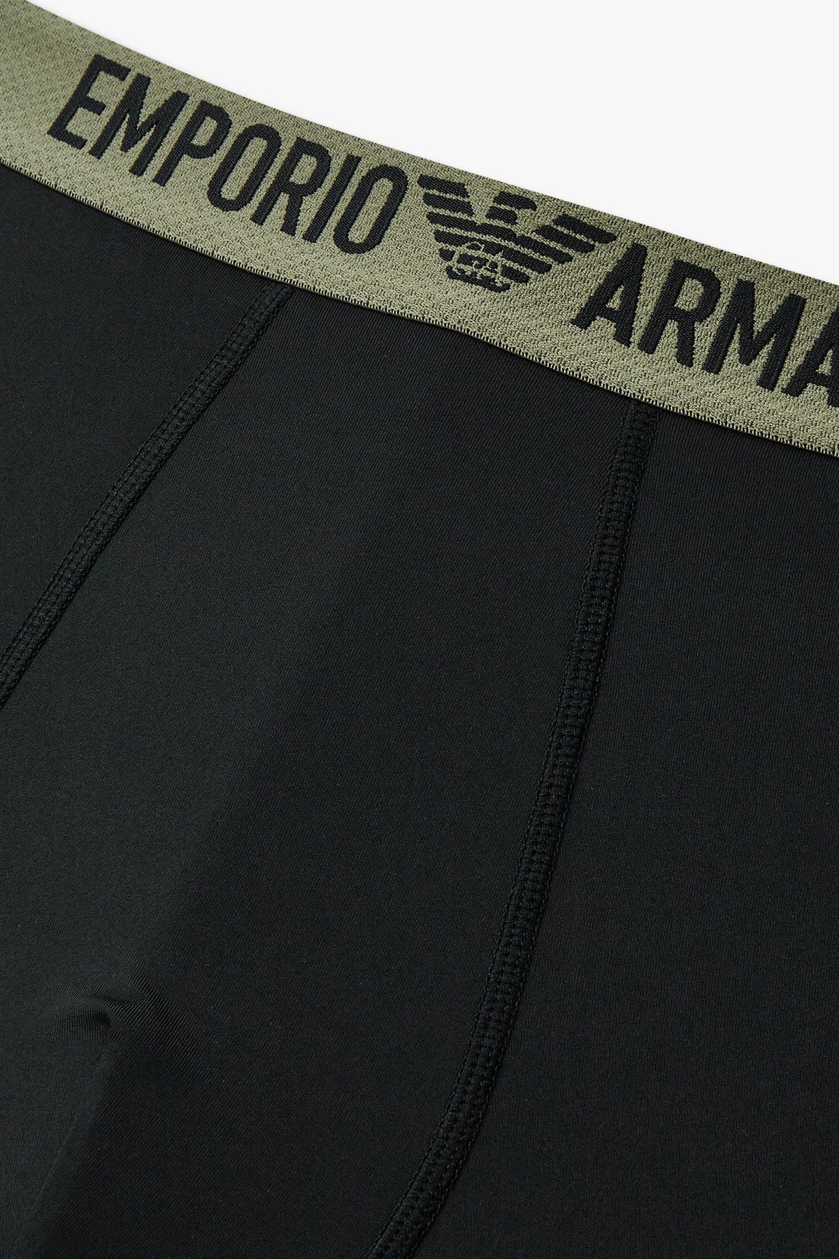 엠포리오 아르마니 언더웨어(EMPORIO ARMANI UNDERWEAR) 남성 메쉬 로고 밴딩 드로즈_블랙 0815112020