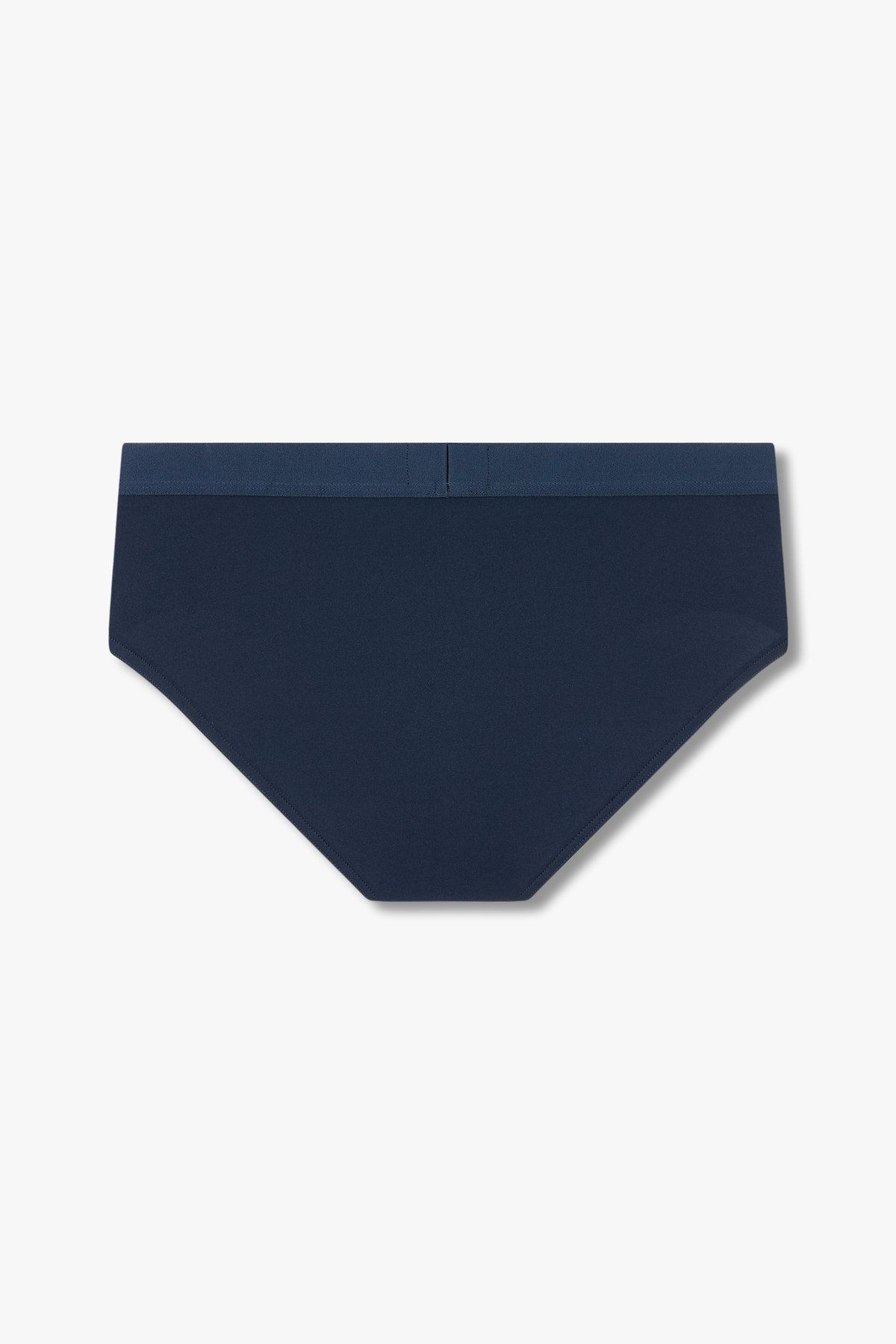 엠포리오 아르마니 언더웨어(EMPORIO ARMANI UNDERWEAR) 남성 로고 밴딩 솔리드 폴리 브리프_블루 0815111031