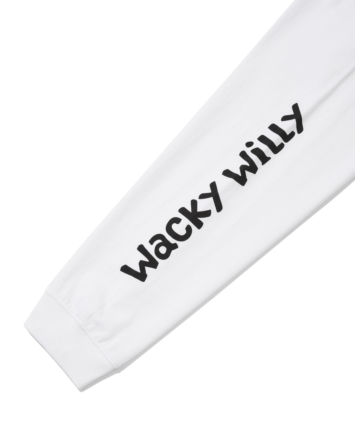 와키윌리(WACKY WILLY) 키키 암 그래픽 롱슬리브 화이트