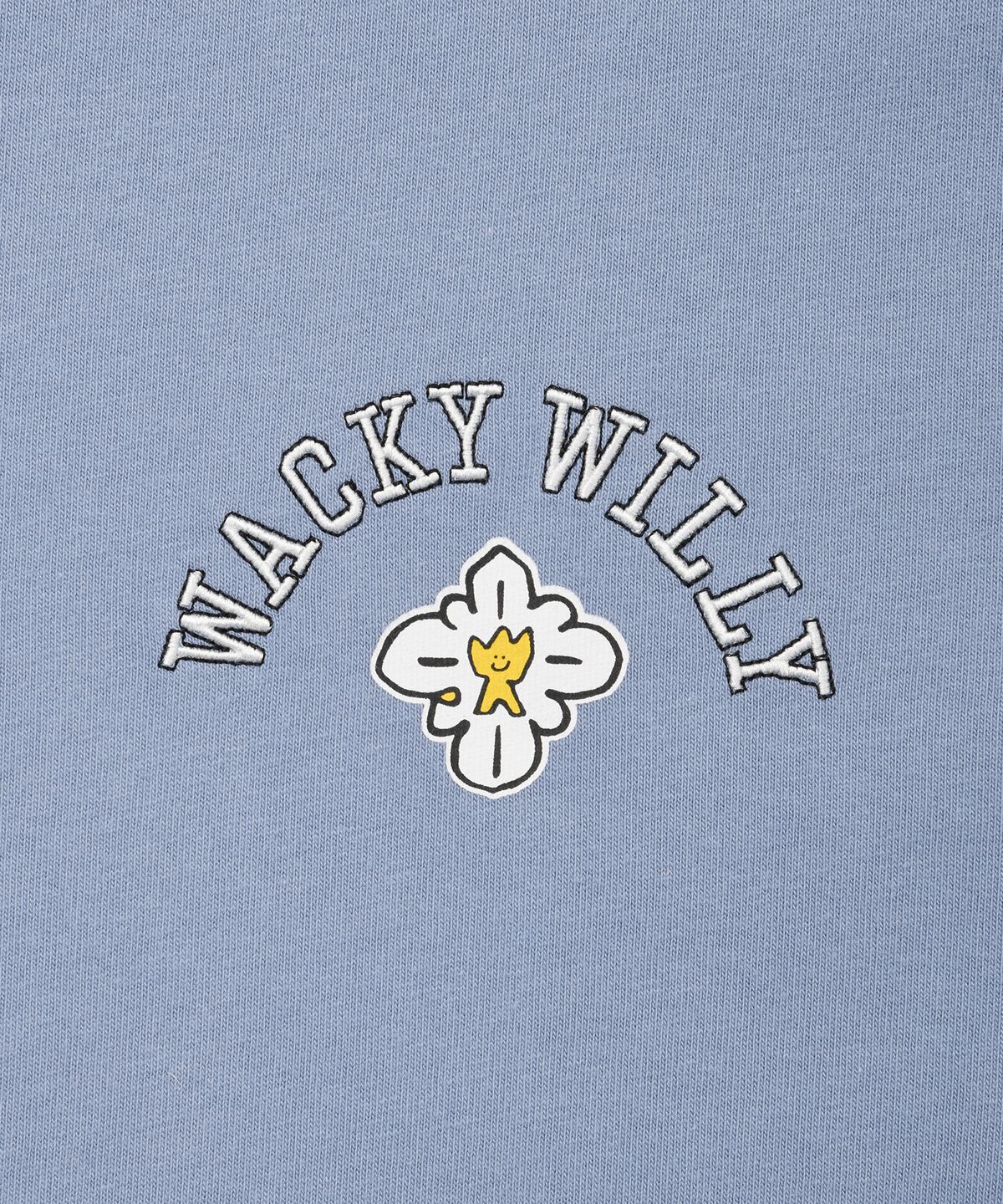 와키윌리(WACKY WILLY) 키키 암 그래픽 롱슬리브 라이트블루