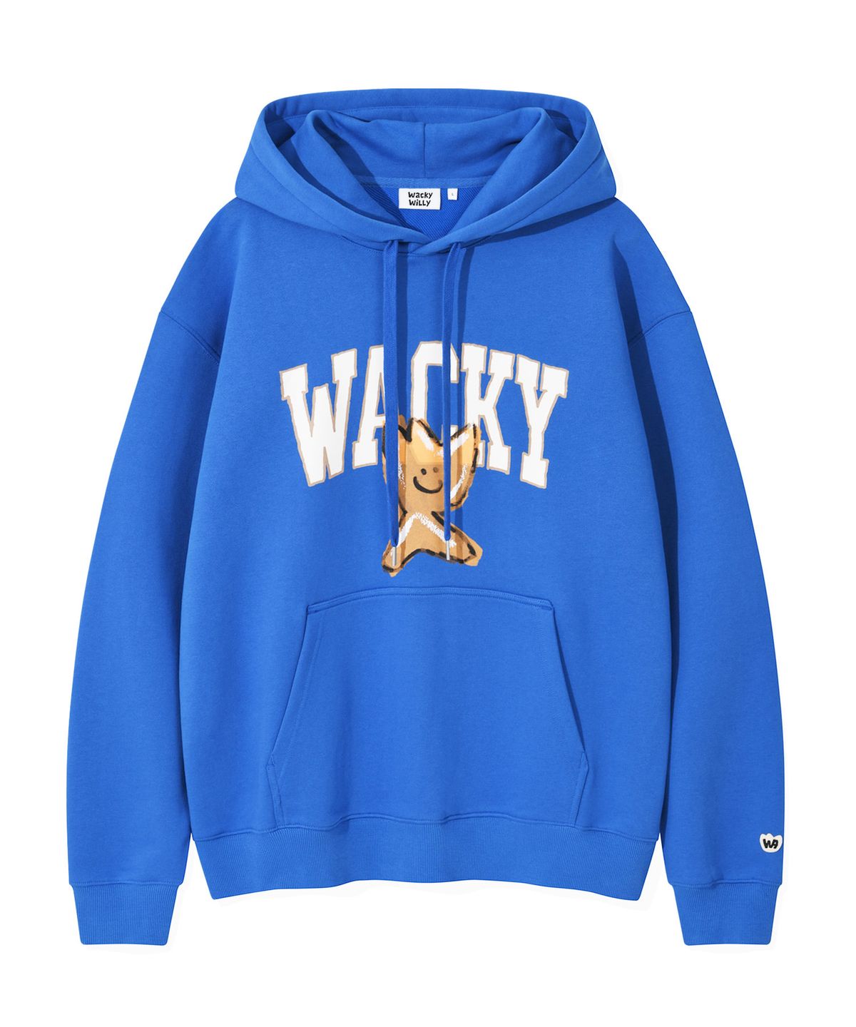 와키윌리(WACKY WILLY) 빅 키키 원포인트 후드 블루