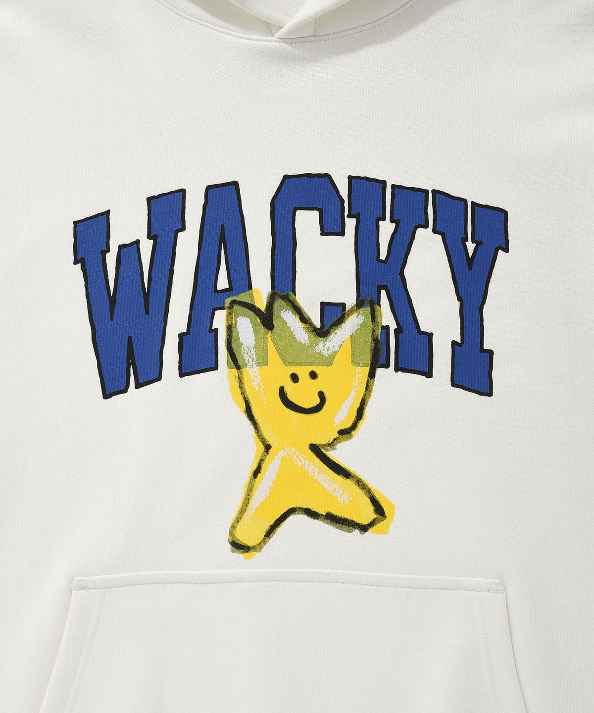 와키윌리(WACKY WILLY) 빅 키키 원포인트 후드 화이트