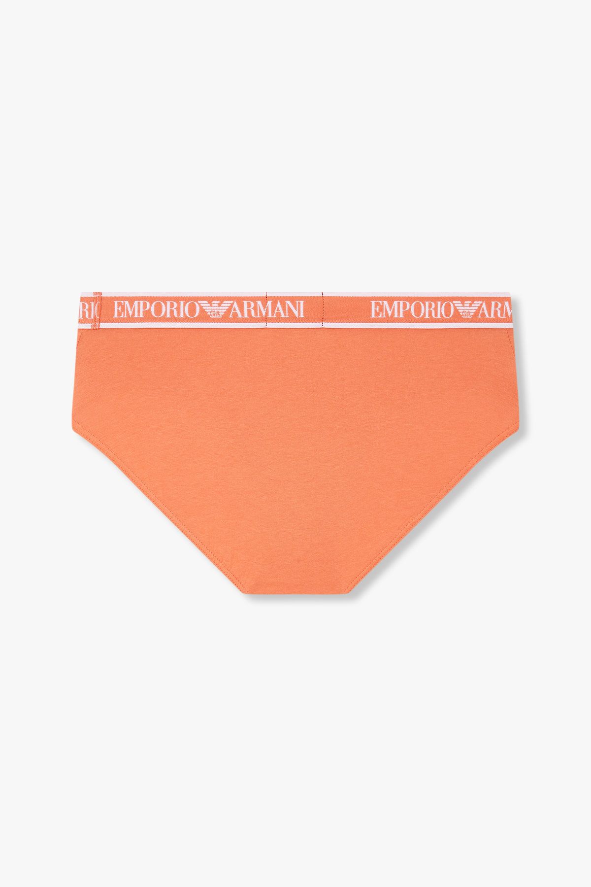 엠포리오 아르마니 언더웨어(EMPORIO ARMANI UNDERWEAR) 남성 프레임 로고 밴딩 코튼 브리프_오렌지 0815111303