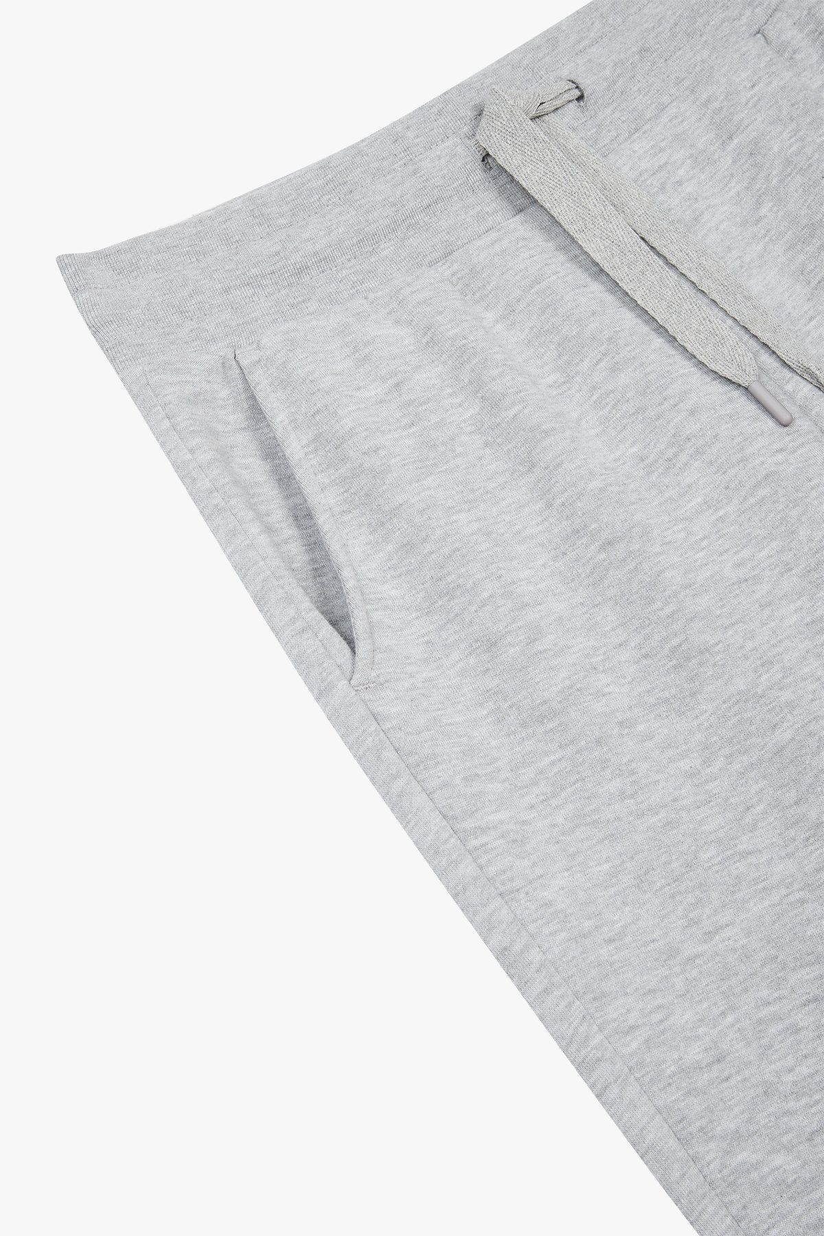 엠포리오 아르마니 언더웨어(EMPORIO ARMANI UNDERWEAR) 여성 백 로고 패치 라운지 조거 팬츠_멜란지 그레이 0824332522