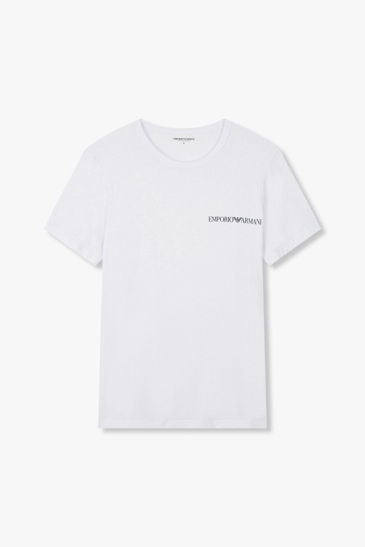 엠포리오 아르마니 언더웨어(EMPORIO ARMANI UNDERWEAR) 남성 사이드 로고 라운지 티셔츠 2PACK_멀티 08M4362002