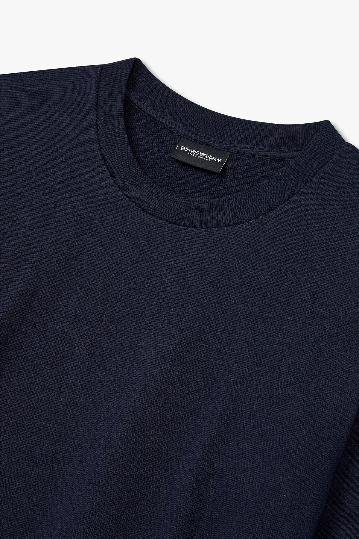 엠포리오 아르마니 언더웨어(EMPORIO ARMANI UNDERWEAR) 남성 사이드 이글 라인 라운지 맨투맨_블루 0815136005