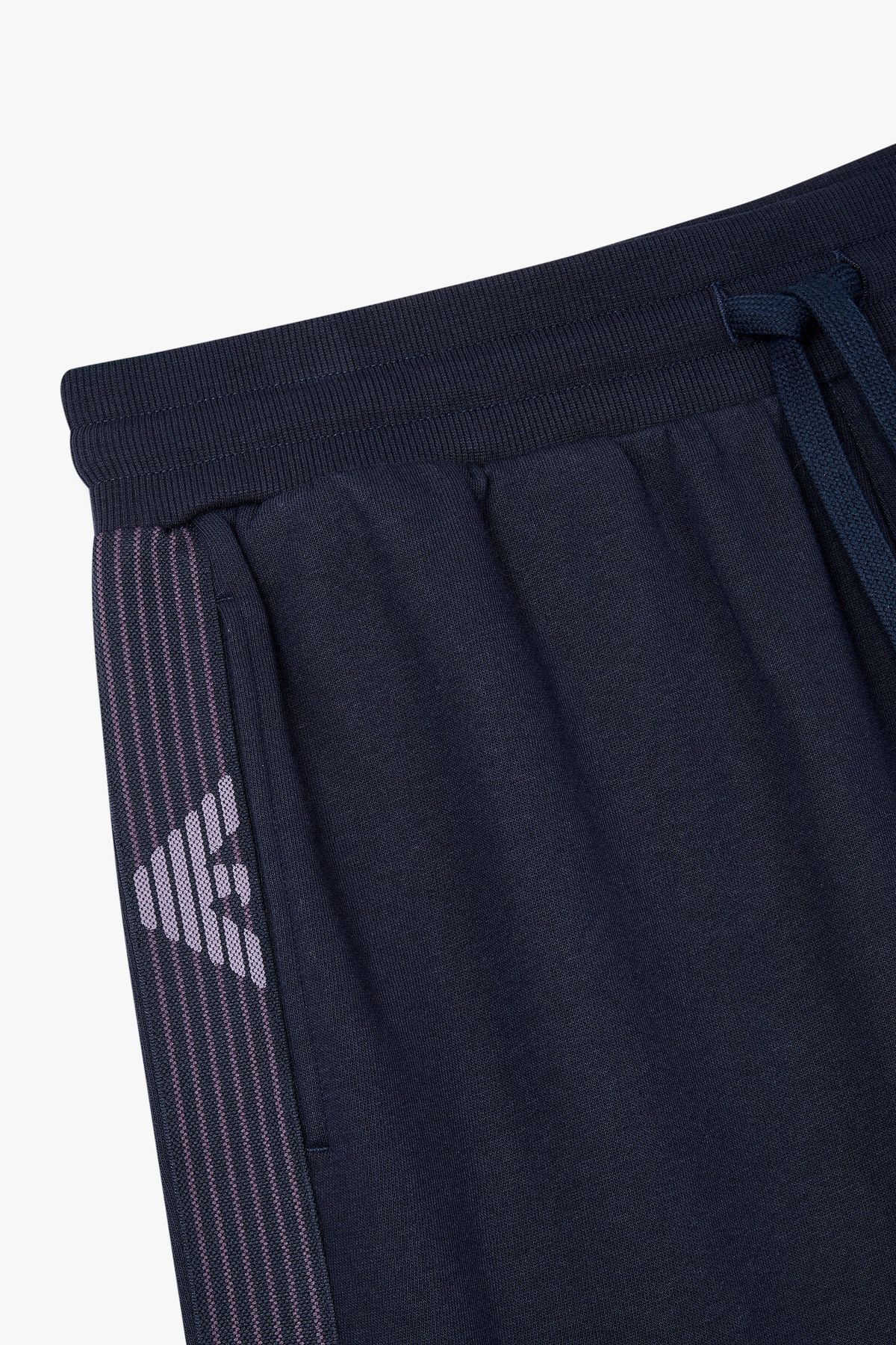 엠포리오 아르마니 언더웨어(EMPORIO ARMANI UNDERWEAR) 남성 사이드 이글 라인 라운지 쇼츠_블루 0815131023