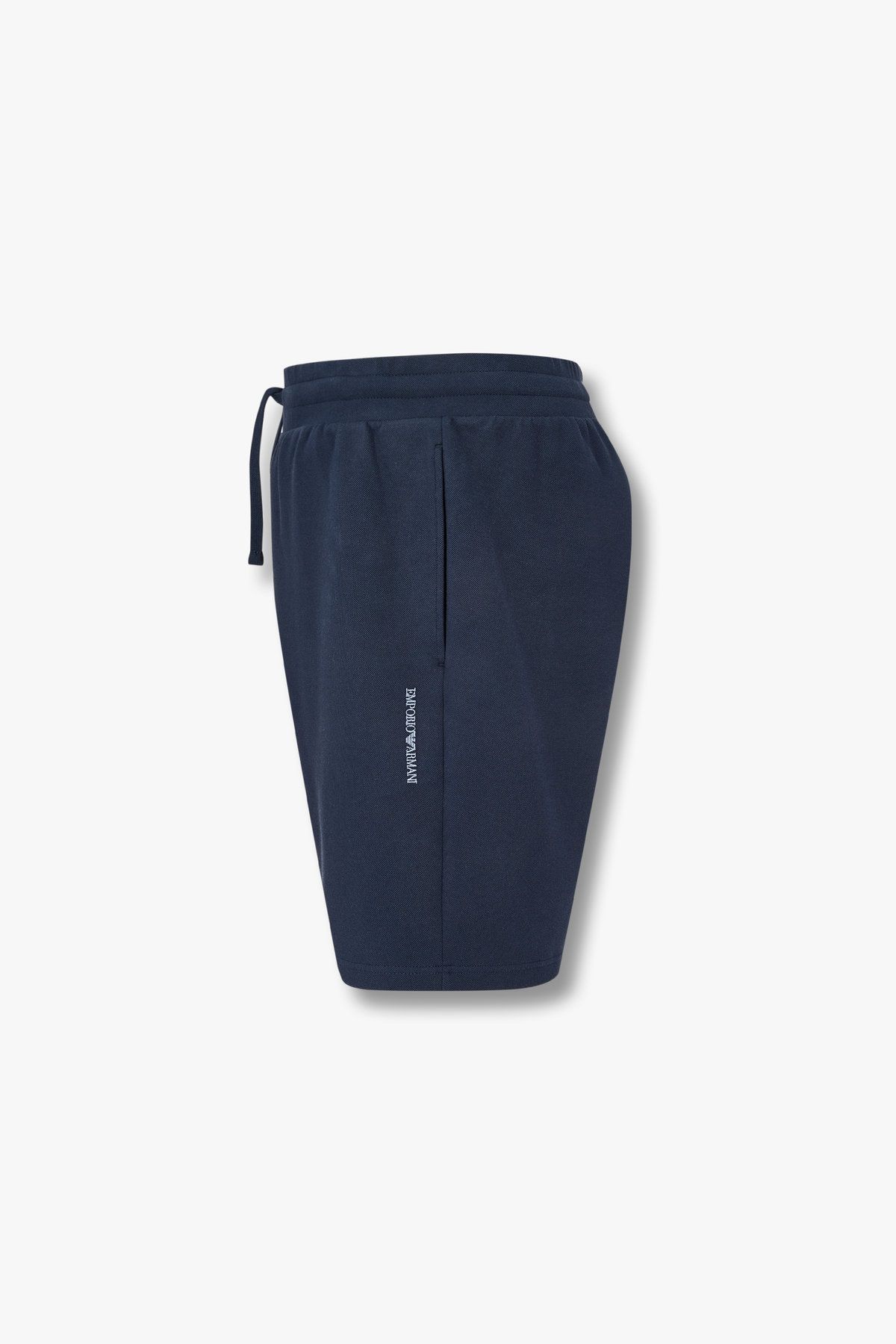 엠포리오 아르마니 언더웨어(EMPORIO ARMANI UNDERWEAR) 남성 사이드 로고 라운지 버뮤다 쇼츠_블루 0815131026