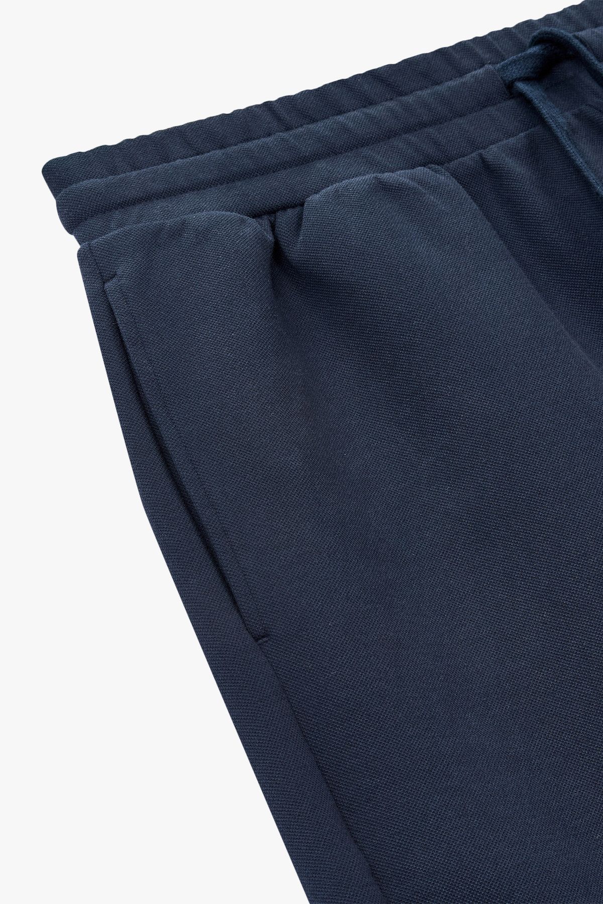 엠포리오 아르마니 언더웨어(EMPORIO ARMANI UNDERWEAR) 남성 사이드 로고 라운지 버뮤다 쇼츠_블루 0815131026