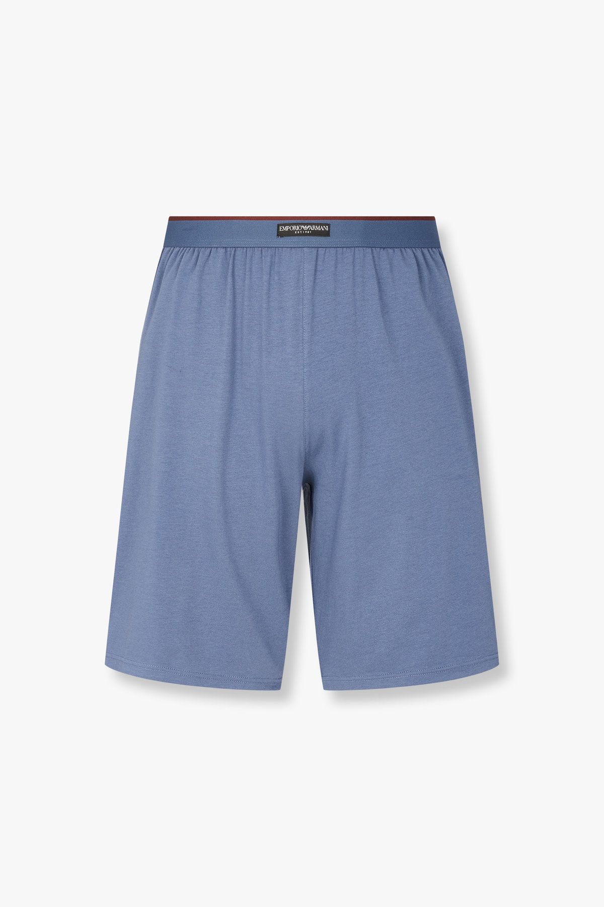 엠포리오 아르마니 언더웨어(EMPORIO ARMANI UNDERWEAR) 남성 로고 라벨 밴딩 라운지 쇼츠_인디고 0815131003