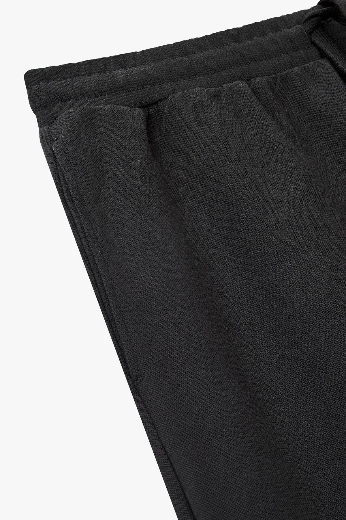 엠포리오 아르마니 언더웨어(EMPORIO ARMANI UNDERWEAR) 남성 사이드 로고 라운지 조거 팬츠_블랙 0815132008