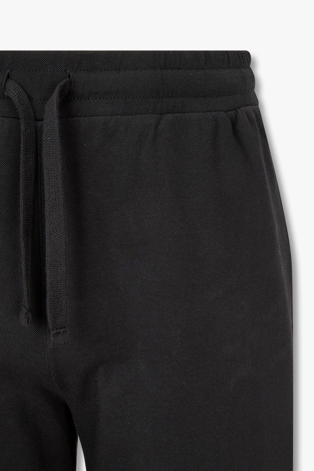 엠포리오 아르마니 언더웨어(EMPORIO ARMANI UNDERWEAR) 남성 사이드 로고 라운지 조거 팬츠_블랙 0815132008