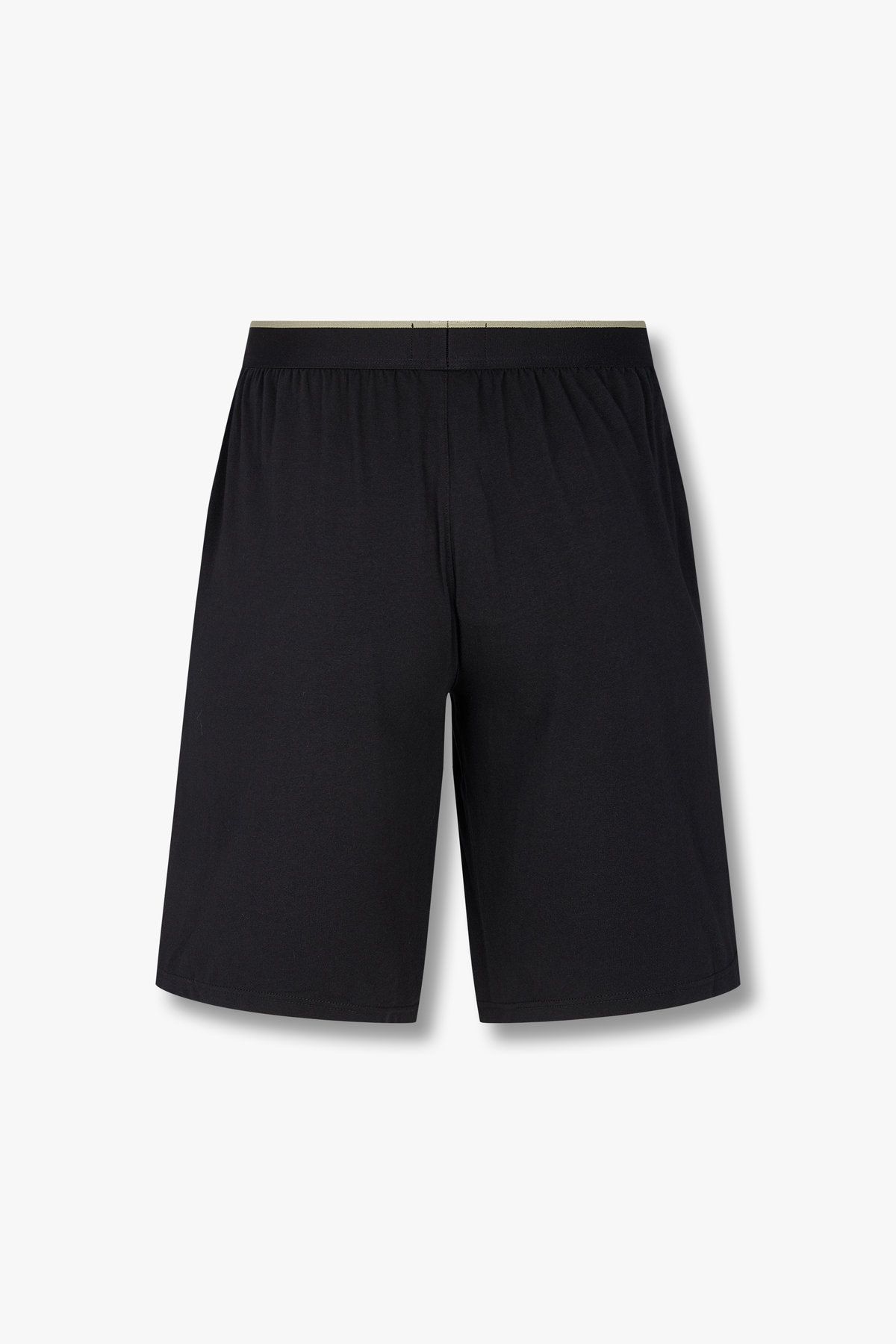 엠포리오 아르마니 언더웨어(EMPORIO ARMANI UNDERWEAR) 남성 로고 라벨 밴딩 라운지 쇼츠_블랙 0815131004