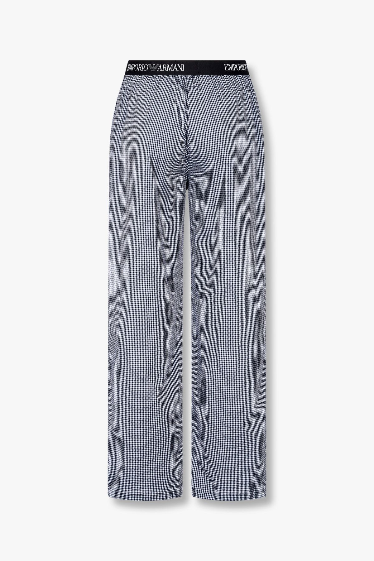 엠포리오 아르마니 언더웨어(EMPORIO ARMANI UNDERWEAR) 남성 로고 밴딩 패턴드 라운지 팬츠_다크 블루 0815132013