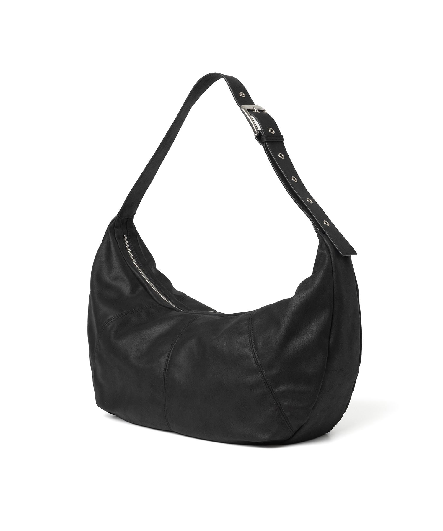 MILLO ARCHIVE ♥ Vegan Suede Hobo Bag/ 追跡付 MUSINSA公式 | MILLO WOMEN Vegan Suede Hobo Bag [Black]