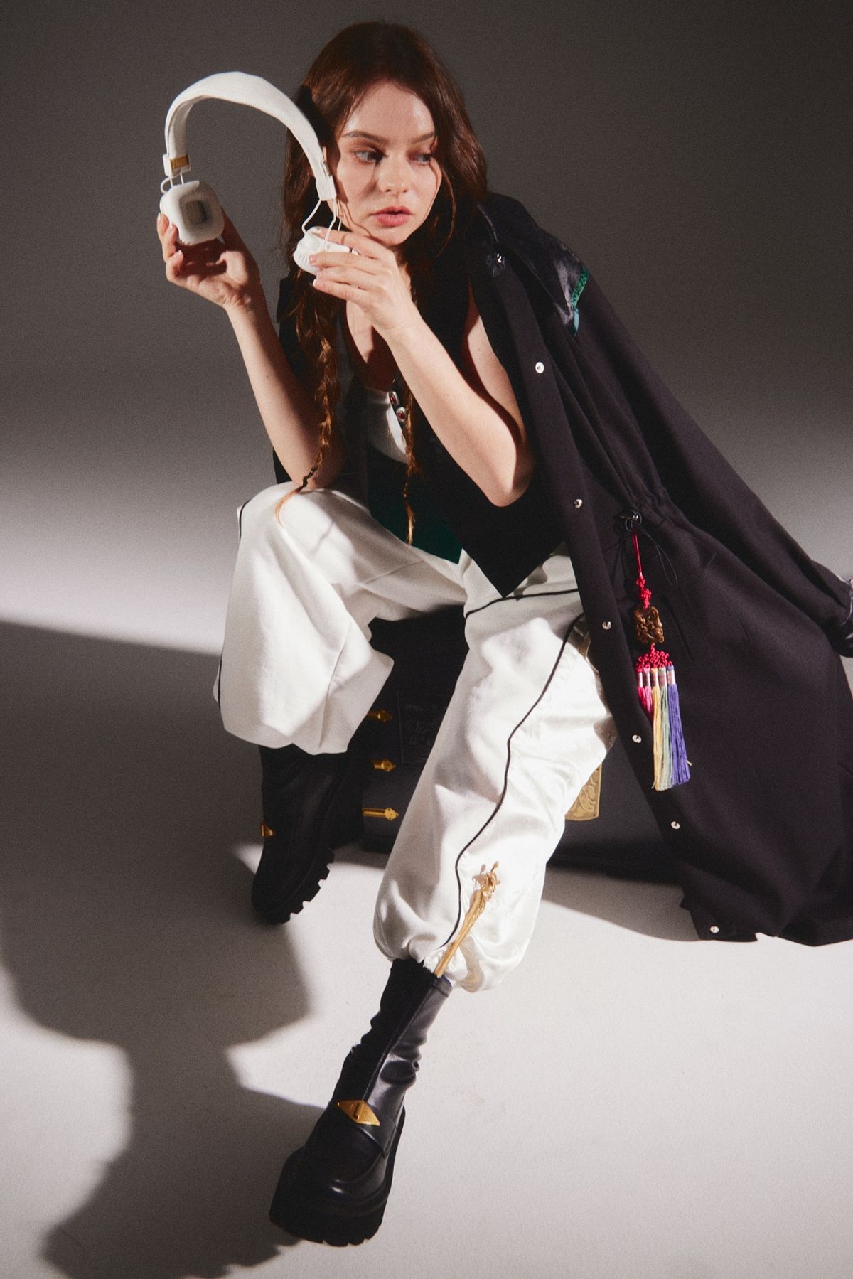 칠 하나 투 구육(71TO96) Hanbok sweat setup-pants (White)