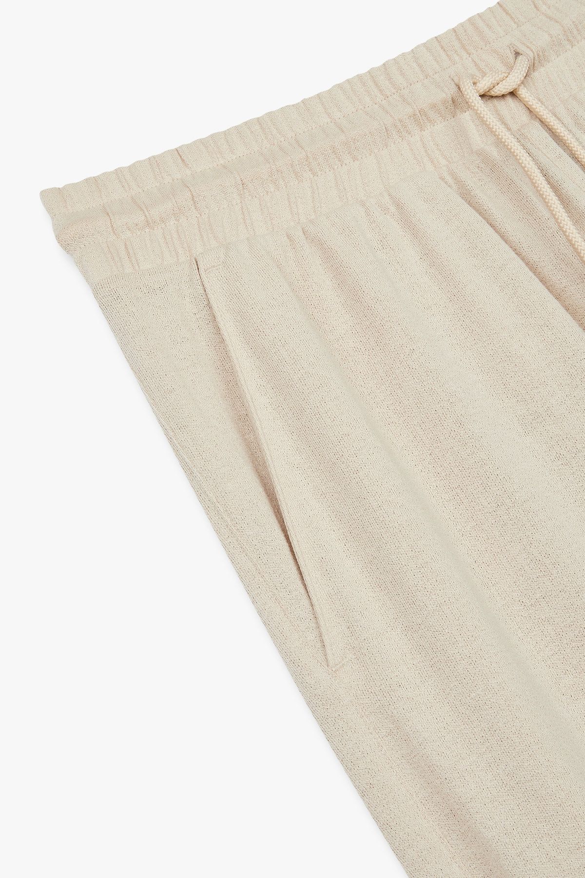 엠포리오 아르마니 언더웨어(EMPORIO ARMANI UNDERWEAR) 남성 이글 자수 로고 밴딩 팬츠_베이지 0815132014