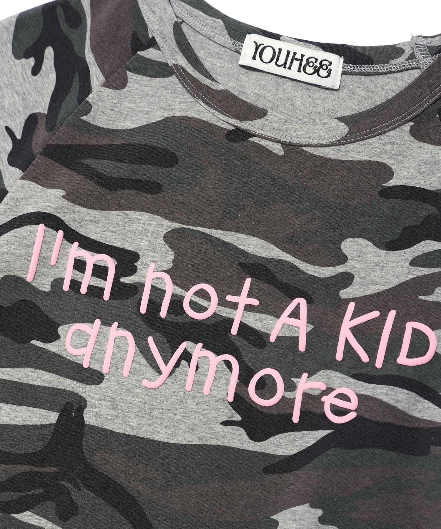 ◆YOUHEE◆ CAMO LETTERING TSHIRTS GREY MUSINSA | YOUHEE CAMO LETTERING T-SHIRTS GREY