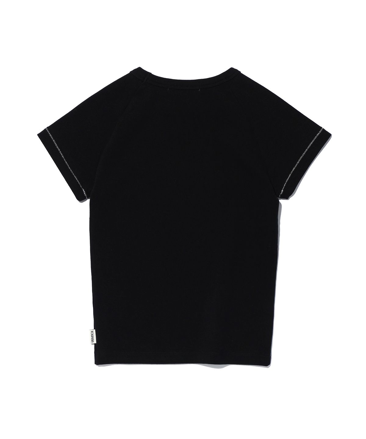 유희(YOUHEE) SOLID LETTERING T-SHIRTS BLACK