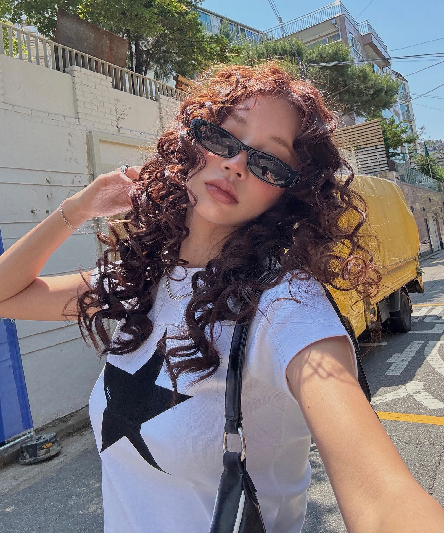 MUSINSA | YOUHEE STAR POINT T-SHIRTS WHITE