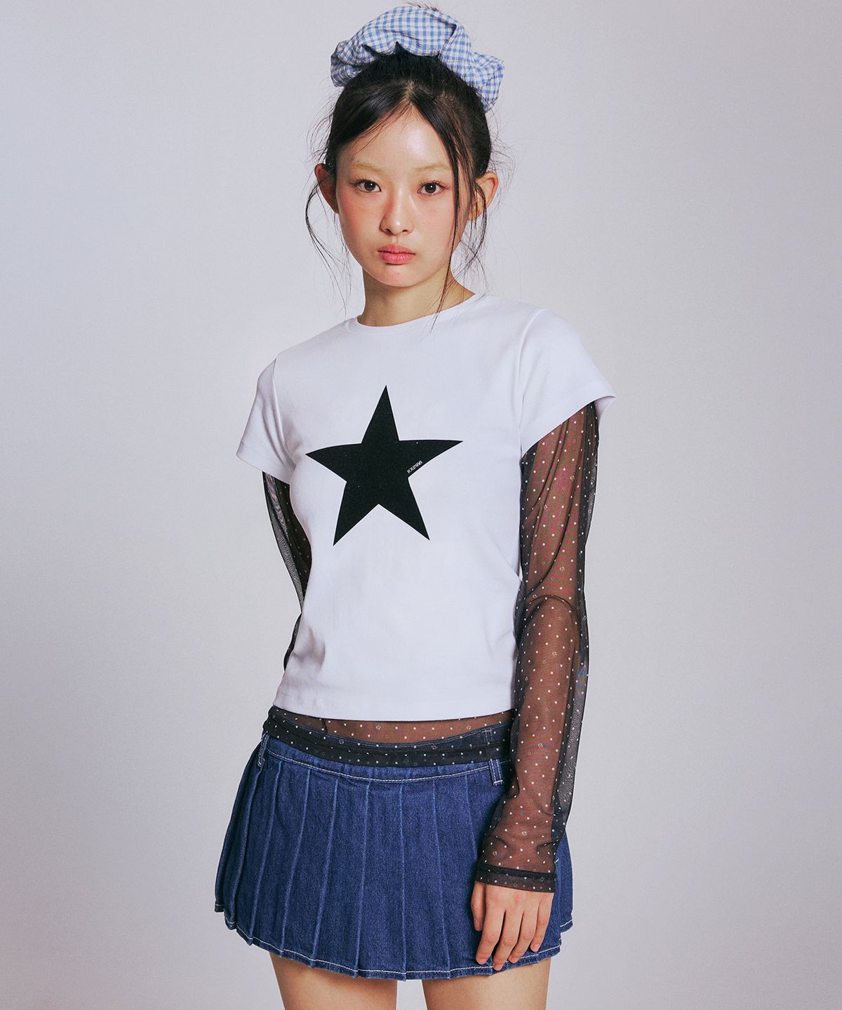 유희(YOUHEE) STAR POINT T-SHIRTS WHITE
