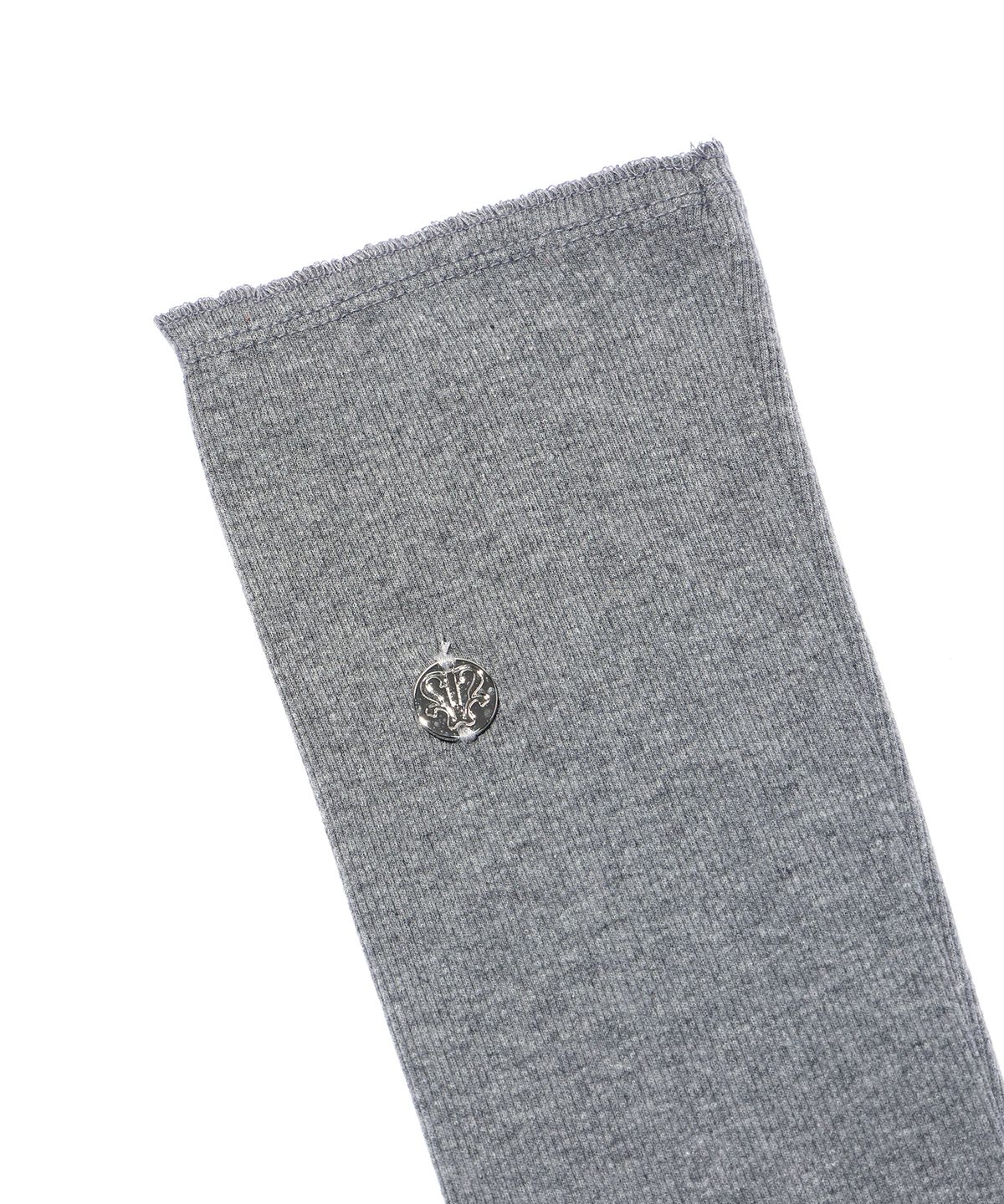 유희(YOUHEE) CUT OUT KNEE SOCKS MELANGE GREY