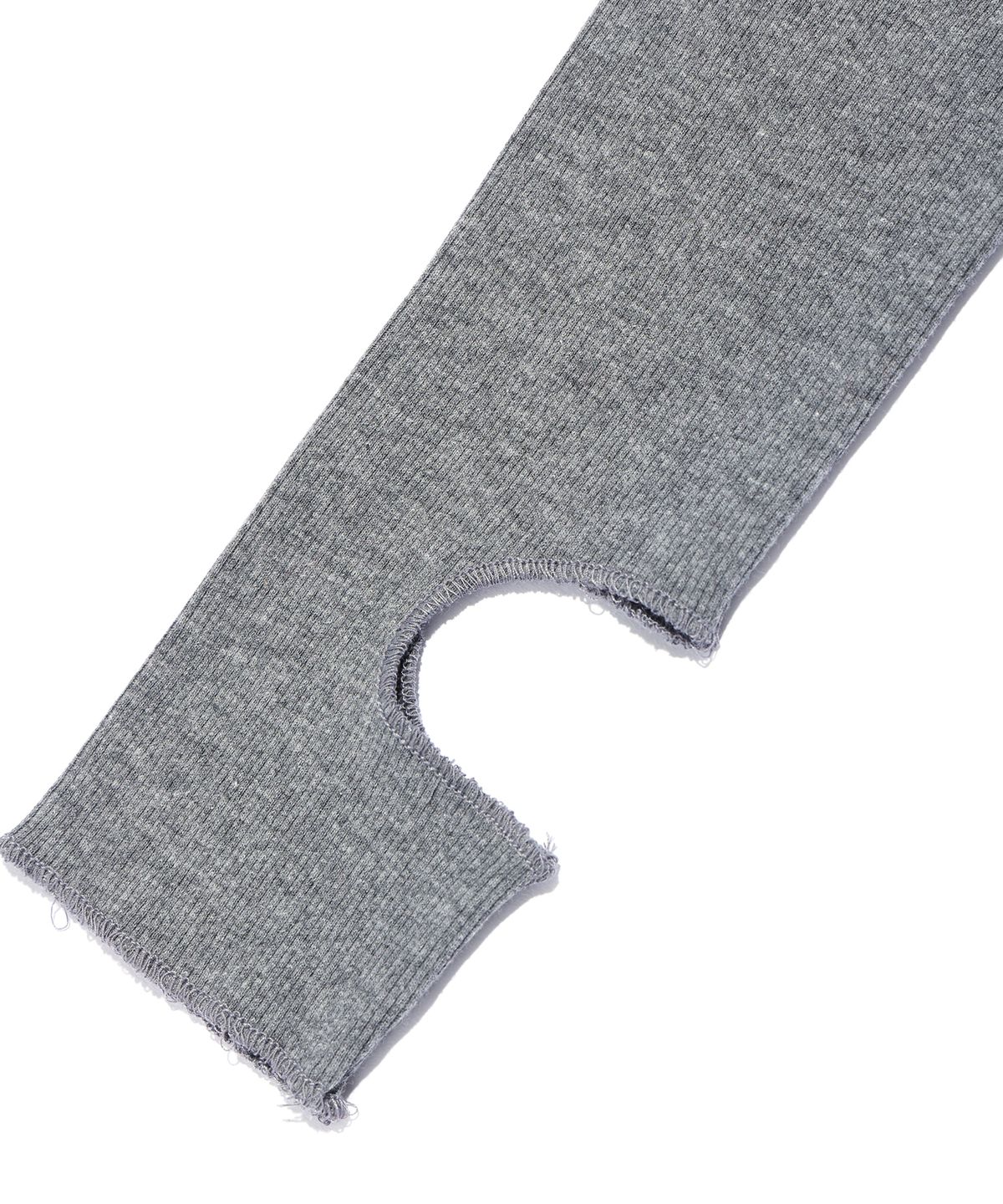 유희(YOUHEE) CUT OUT KNEE SOCKS MELANGE GREY