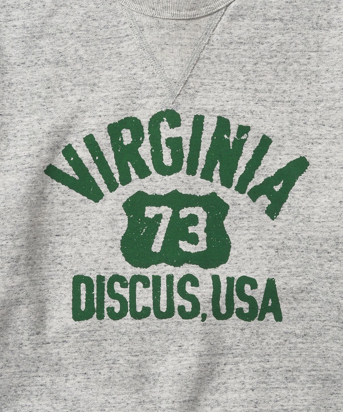 디스커스 애슬레틱(DISCUS ATHLETIC) 헤비웨이트 버지니아 스웨트 셔츠 헤더 그레이