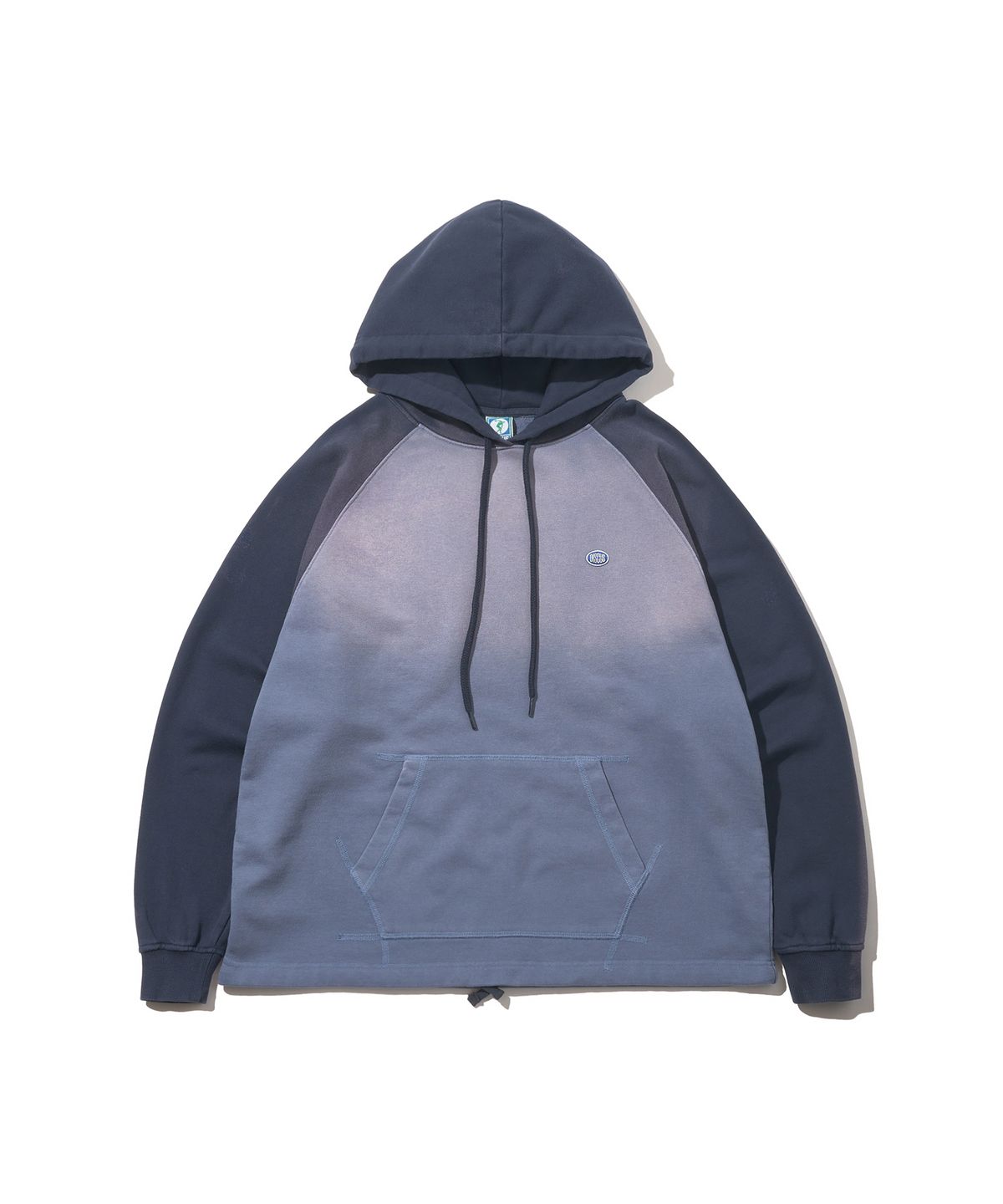 디스커스 애슬레틱(DISCUS ATHLETIC) [2COLORS] 래글런 워시드 컬러 블럭 후디