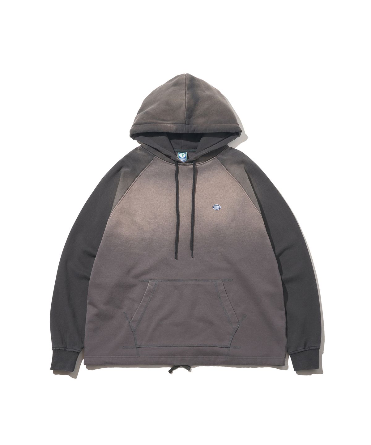 디스커스 애슬레틱(DISCUS ATHLETIC) [2COLORS] 래글런 워시드 컬러 블럭 후디