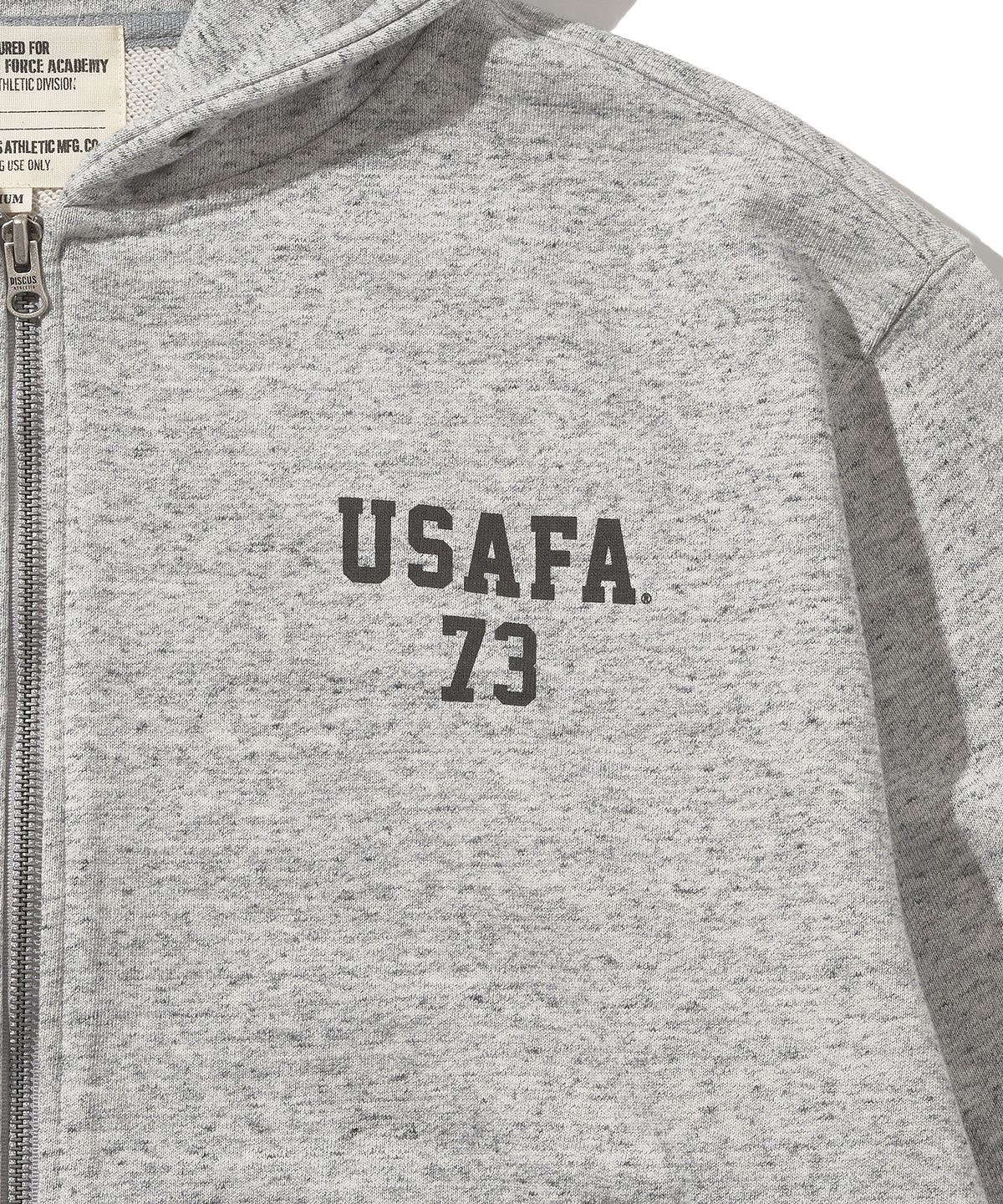 디스커스 애슬레틱(DISCUS ATHLETIC) USAFA 헤비웨이트 집업 후디 헤더 그레이