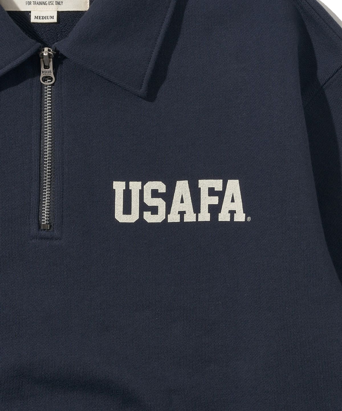 디스커스 애슬레틱(DISCUS ATHLETIC) USAFA  헤비웨이트 하프 집업 스웨트 셔츠 네이비