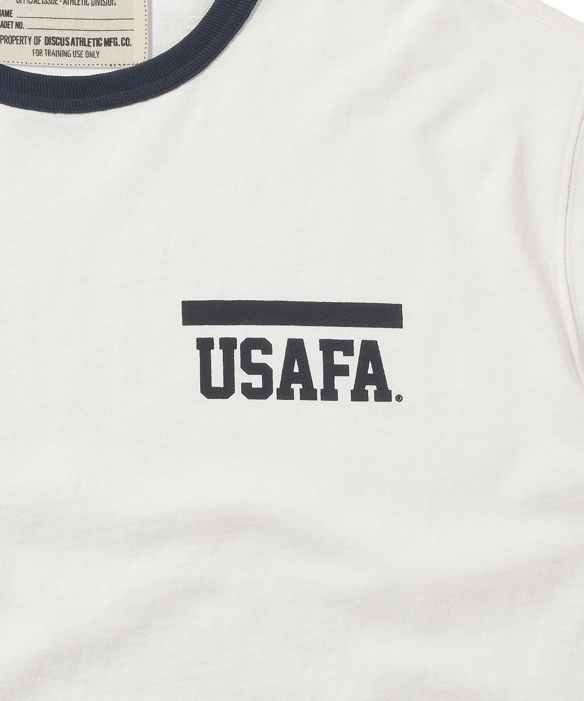 디스커스 애슬레틱(DISCUS ATHLETIC) USAFA 헤비웨이트 링거 티셔츠 오프 화이트