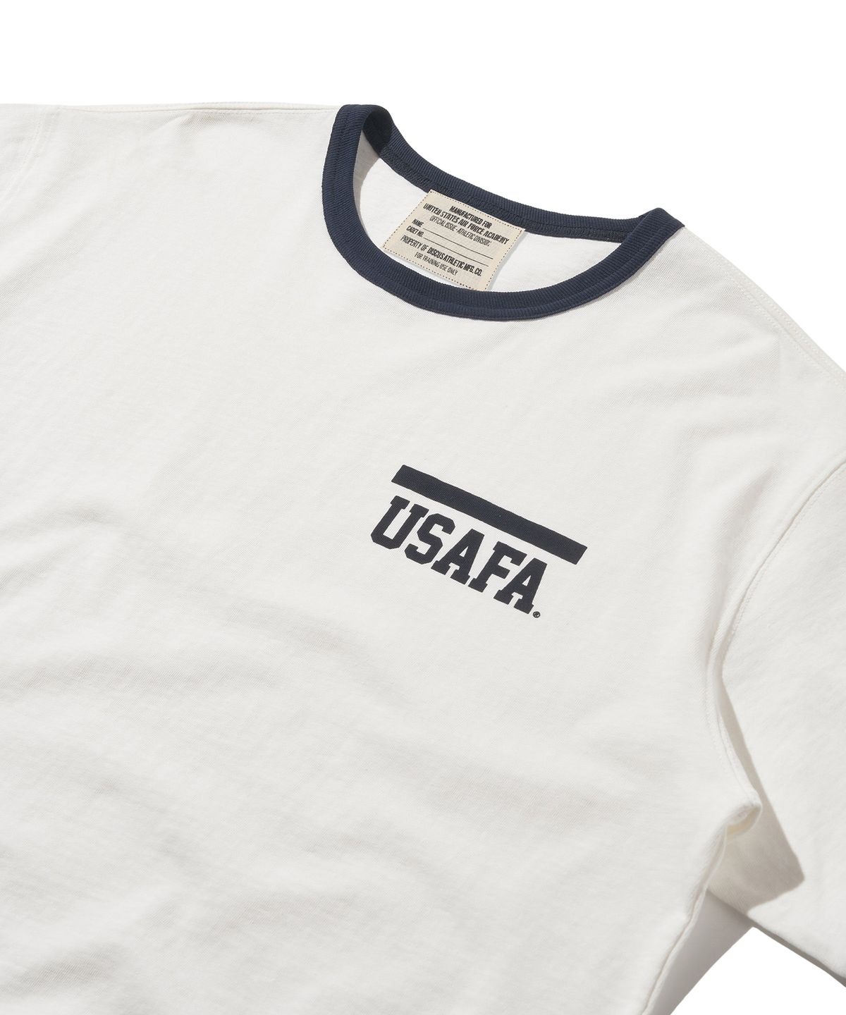 디스커스 애슬레틱(DISCUS ATHLETIC) USAFA 헤비웨이트 링거 티셔츠 오프 화이트