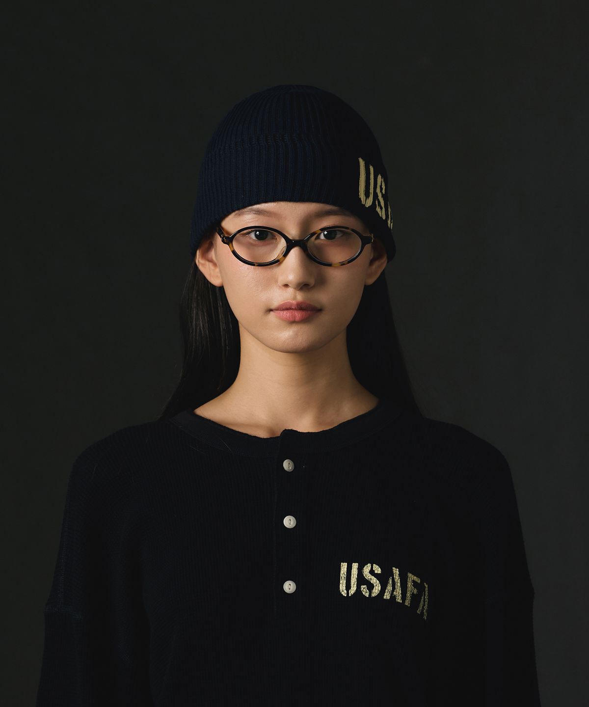 디스커스 애슬레틱(DISCUS ATHLETIC) USAFA 코튼 워치캡 네이비