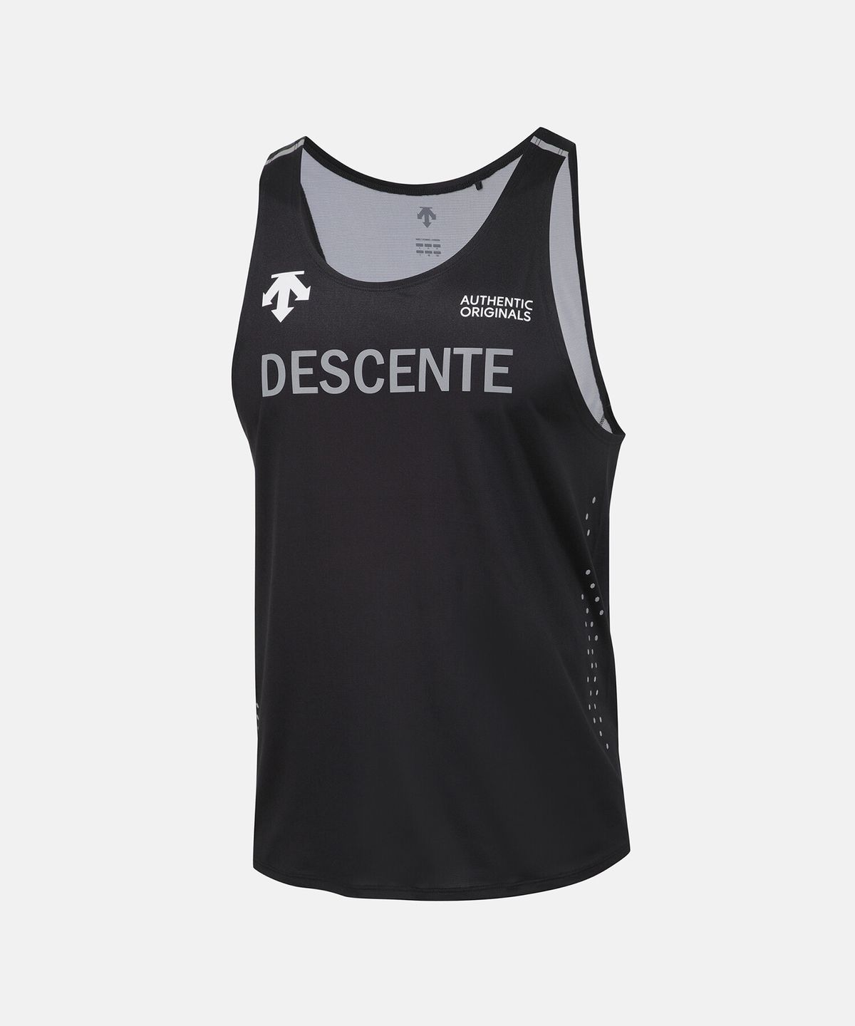 데상트(DESCENTE) 러닝 델타프로 윙 싱글렛 블랙(SQ123RST29)